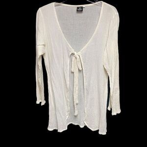 Ashoka Ivory Art Crepe Blouse